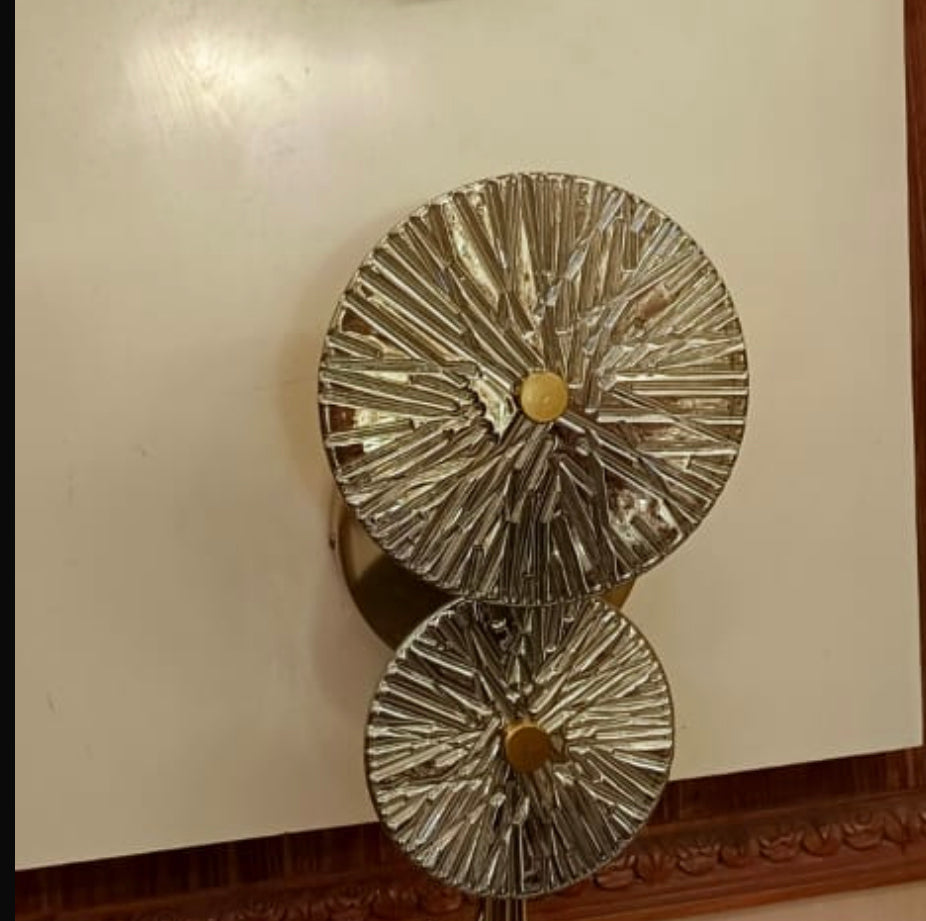 Modern Smoke Glass Wall Light